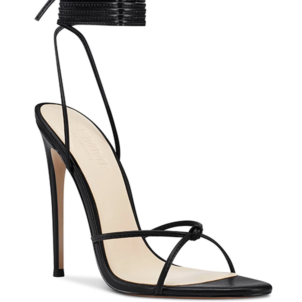 La Femme Athens Lace Up Noir